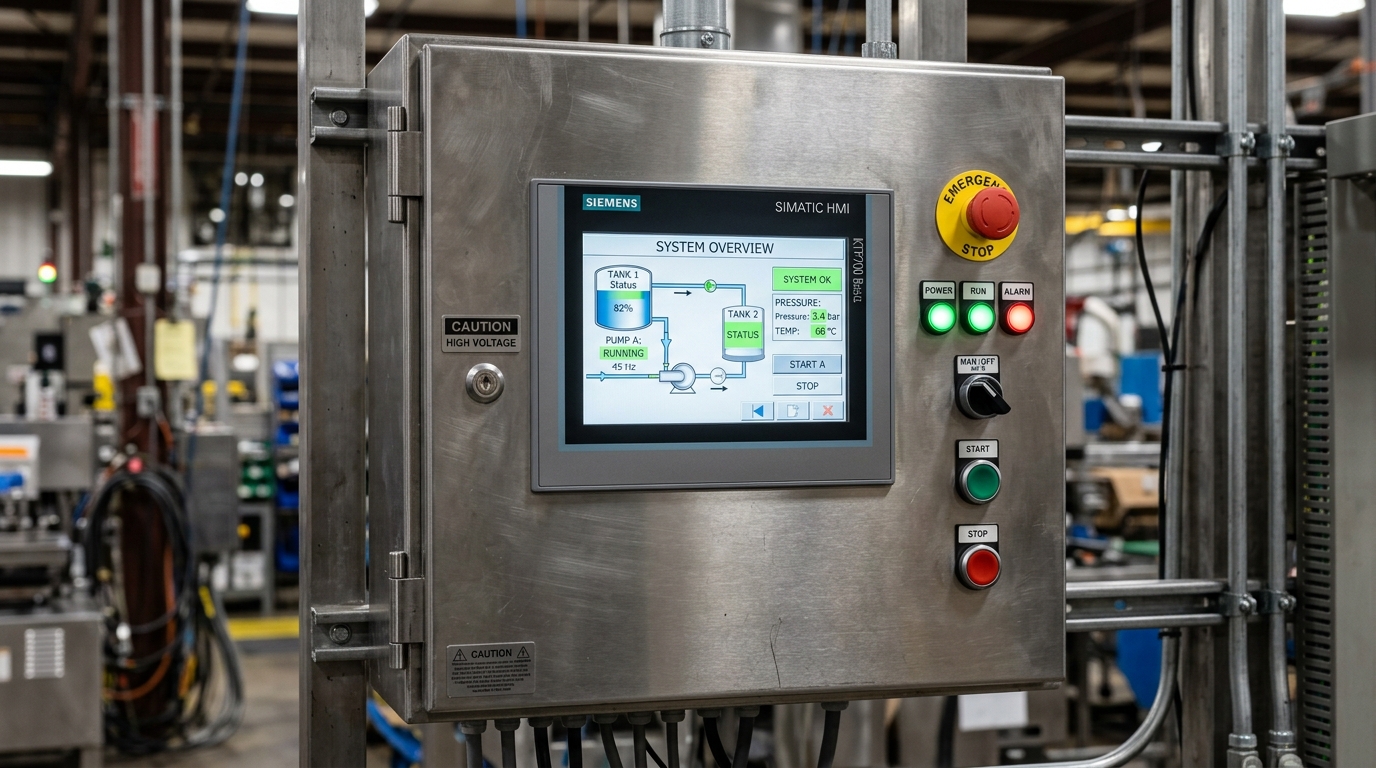 PLC + HMI All-in-One: How It Shrinks Cabinet Space and Commissioning Time for OEMs